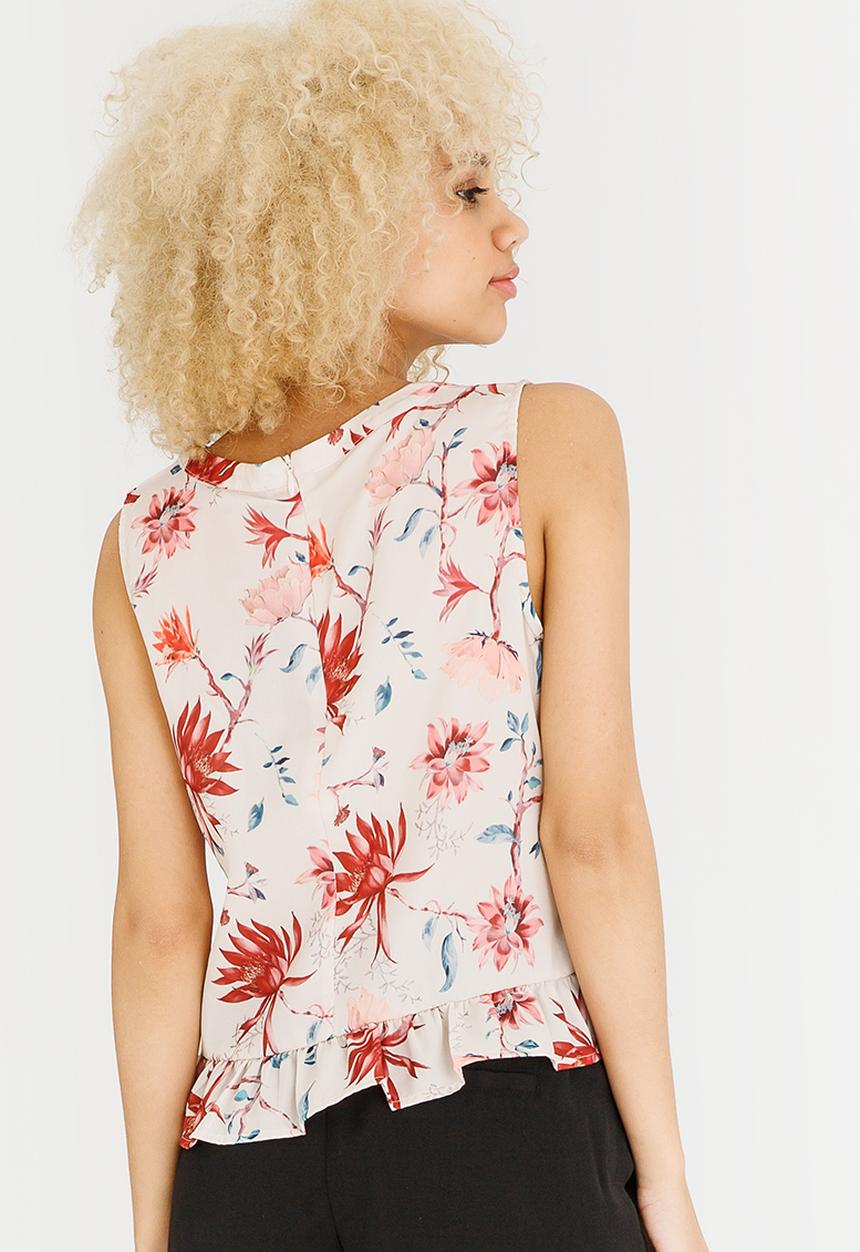 ONLY - Kiss Frill Top Mid Pink