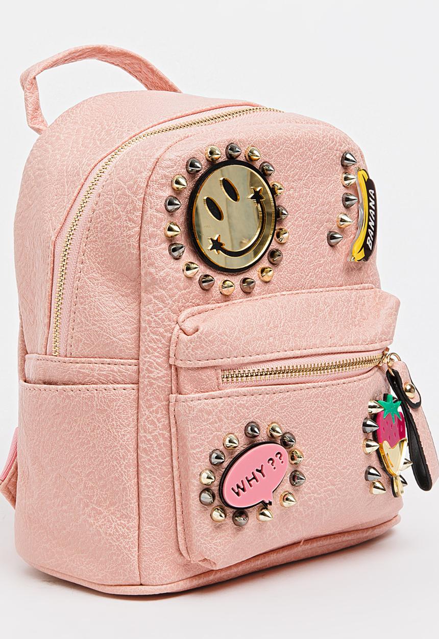 Pop Candy - Printed Backpack Mid Pink
