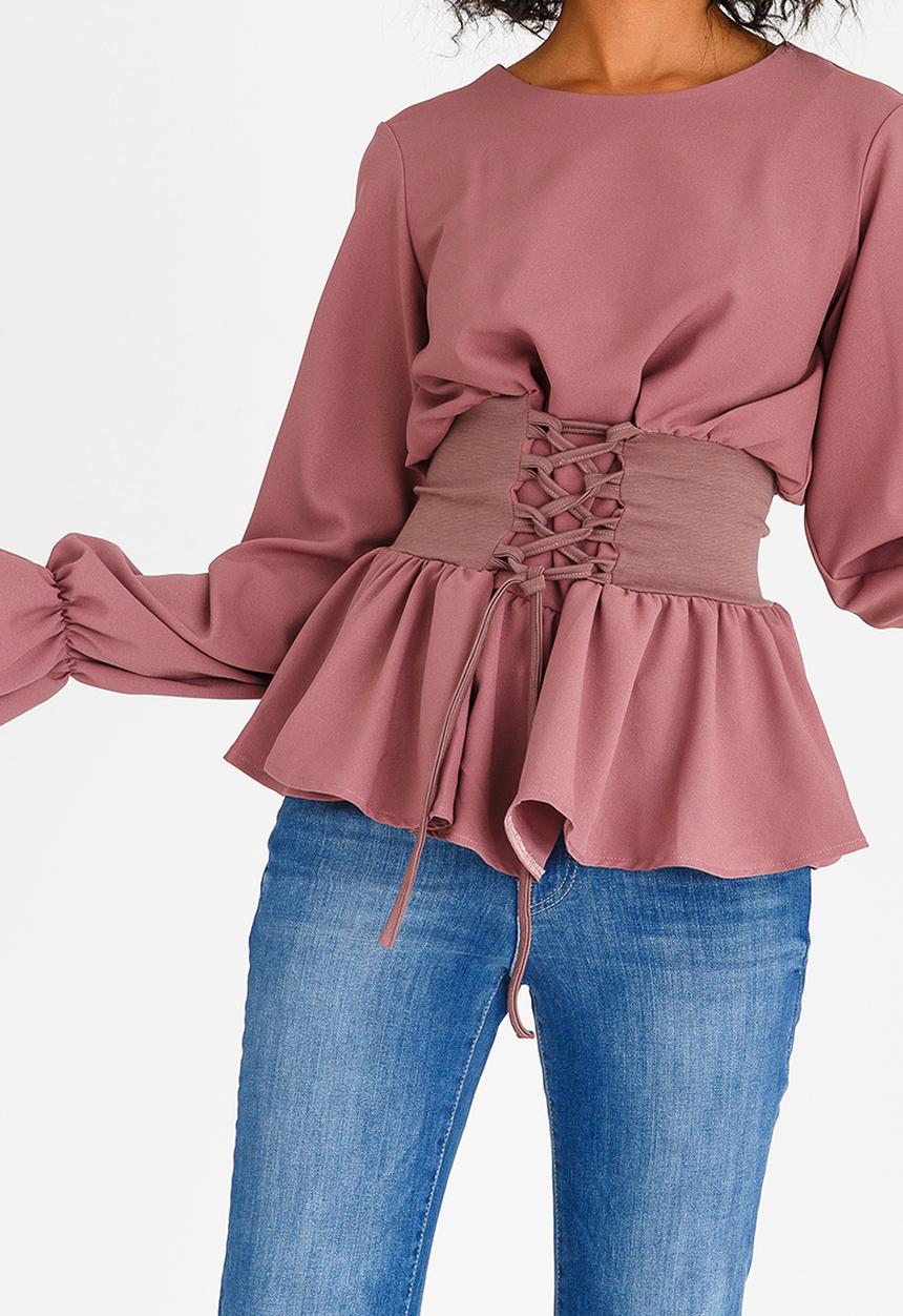 STYLE REPUBLIC - Corset Inspired Top Pale Purple