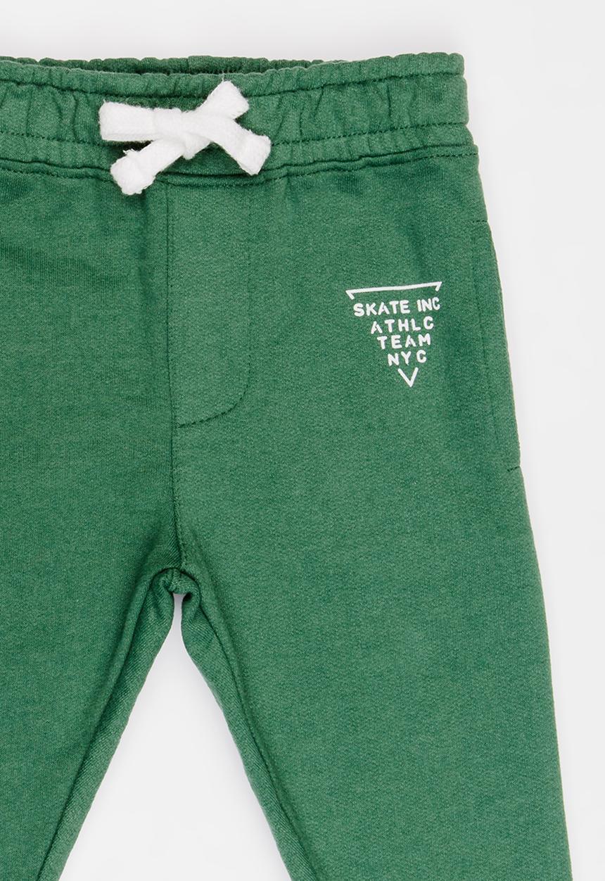 MINOTI - Basic Printed Joggers Khaki Green