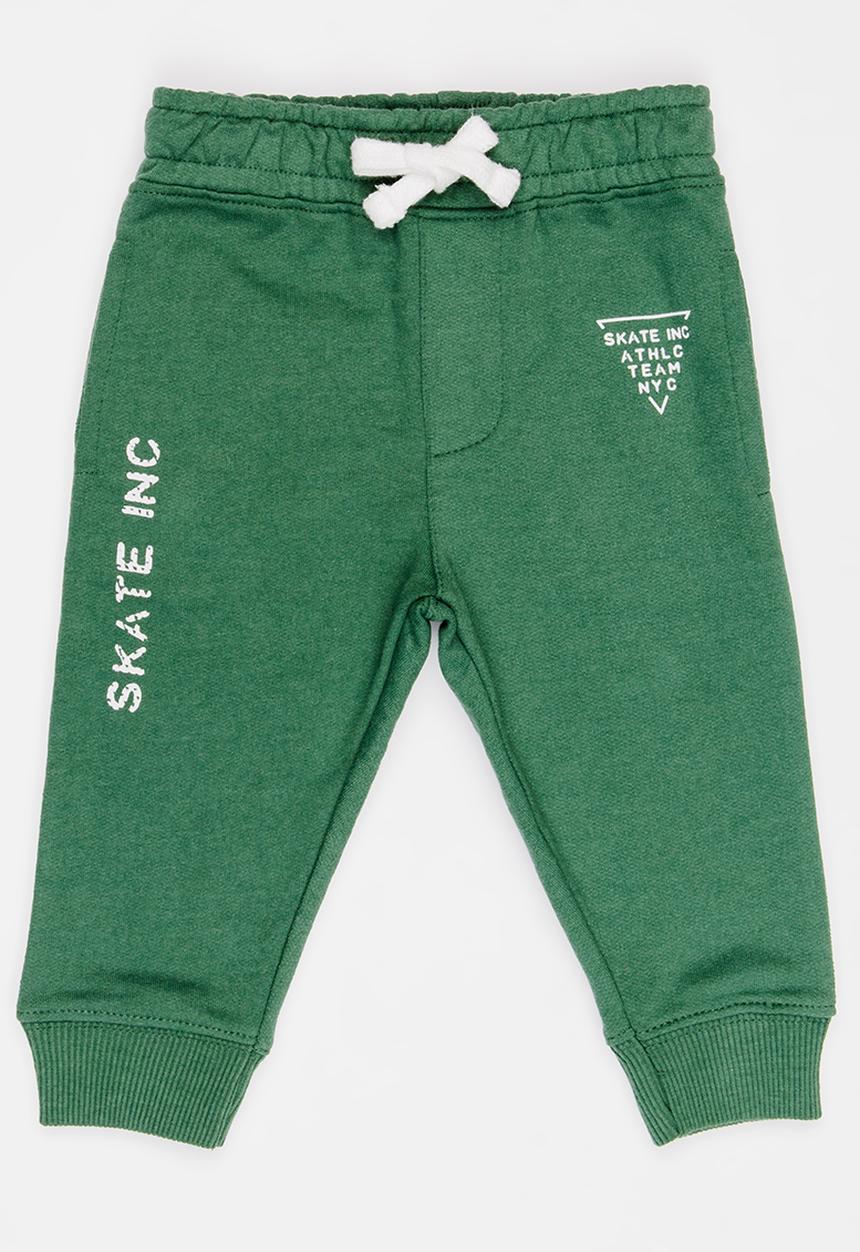 MINOTI - Basic Printed Joggers Khaki Green