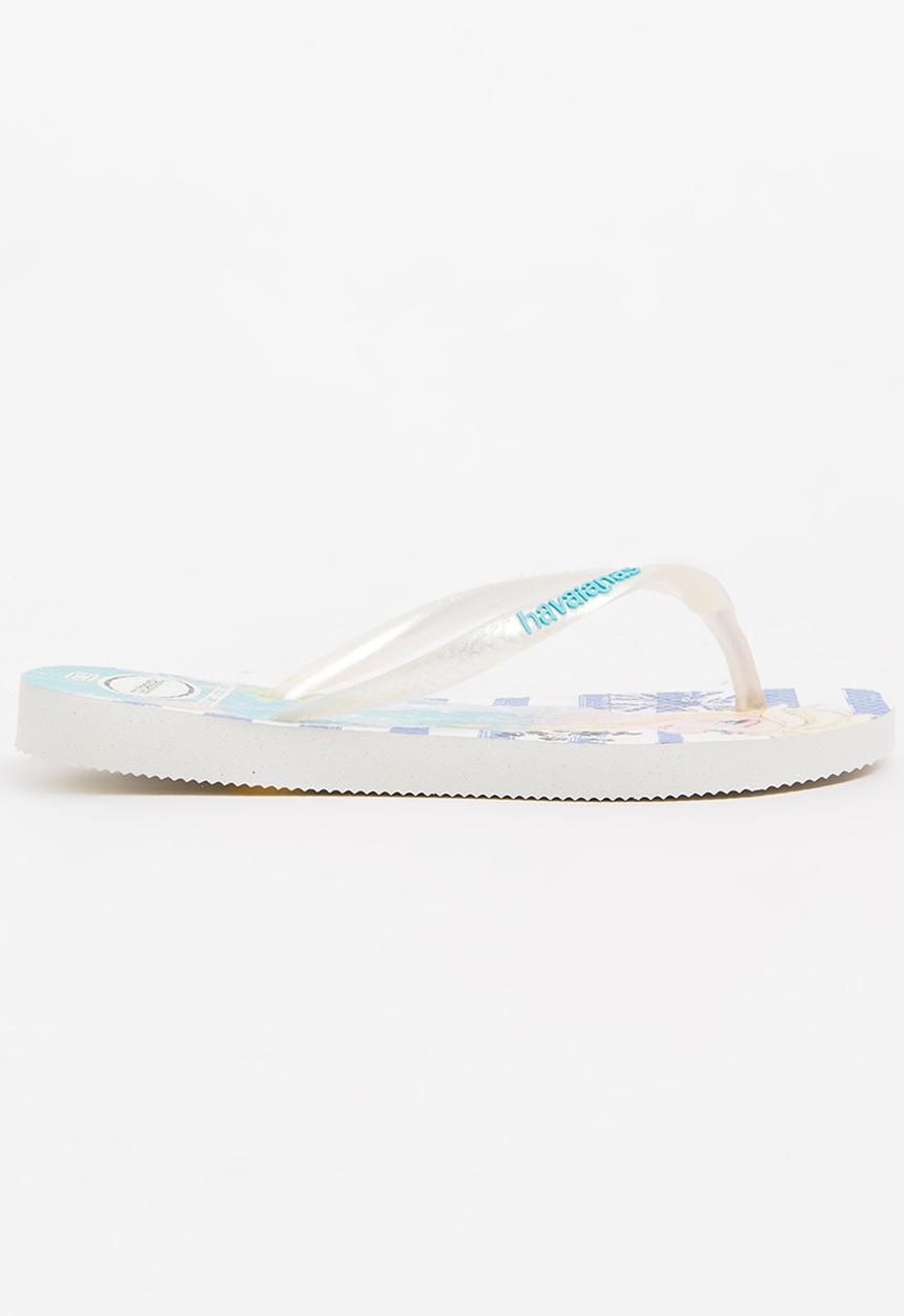 Havaianas - Kids slim frozen - white & blue