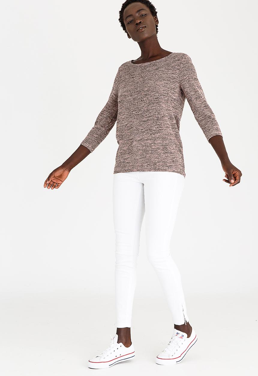 ONLY - Izzie Back Detail Top Mid Pink