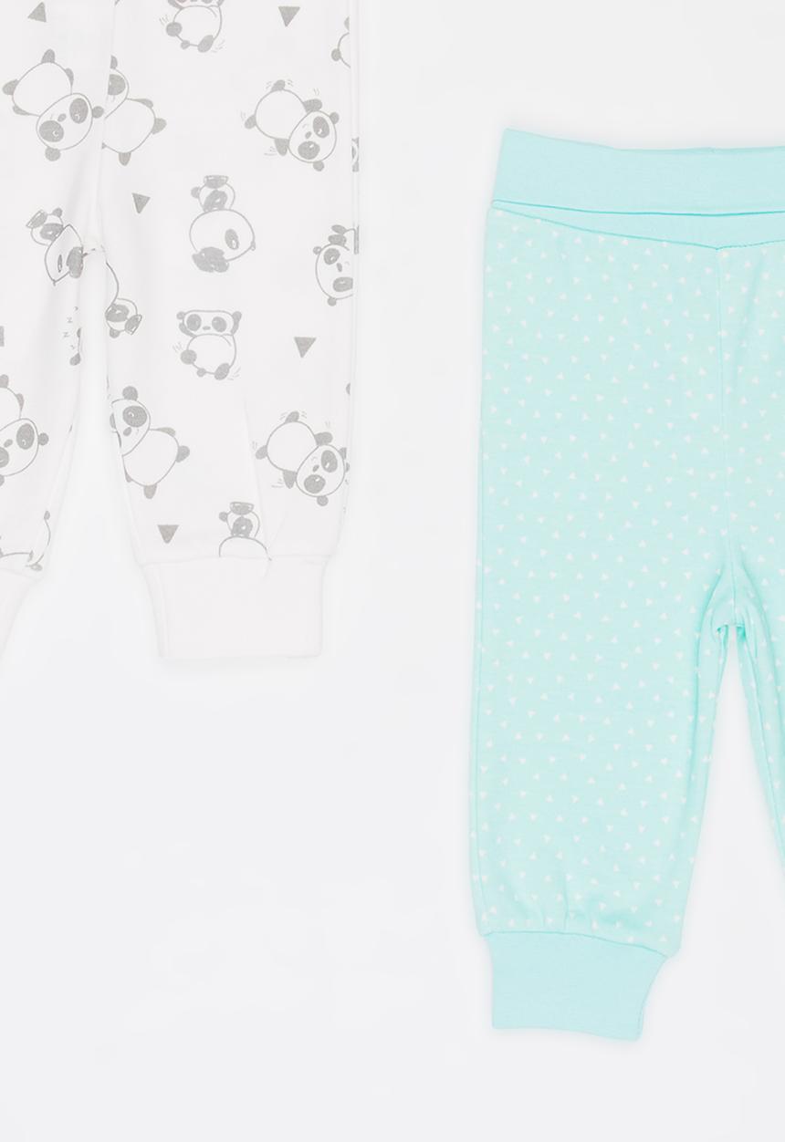 Baby Corner - 2 Pack Panda Pants Multi-colour