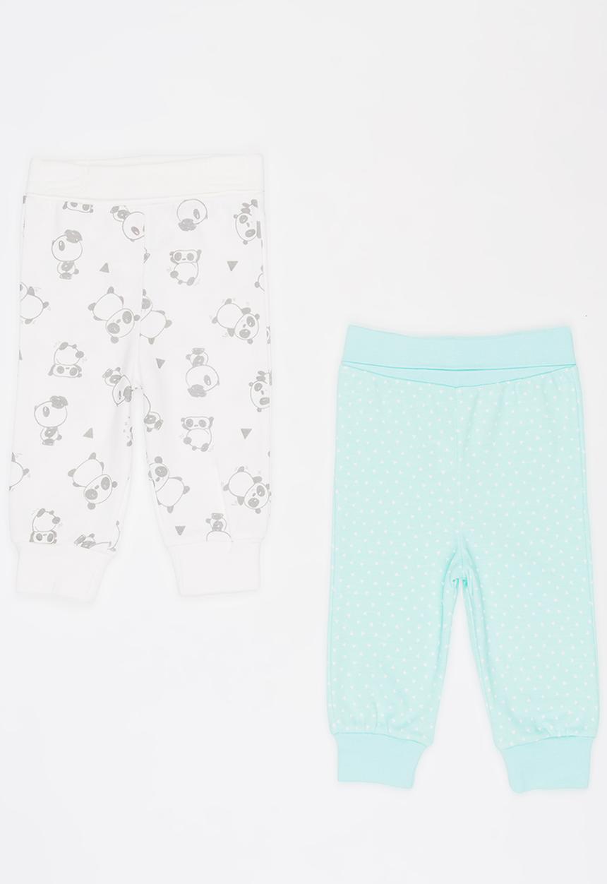 Baby Corner - 2 Pack Panda Pants Multi-colour