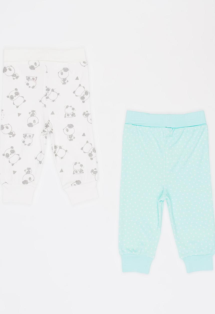 Baby Corner - 2 Pack Panda Pants Multi-colour