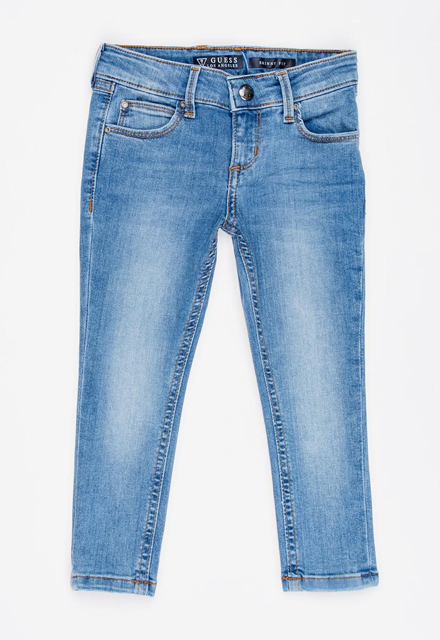 GUESS - Light Wash Skinny Jeans, Pale Blue