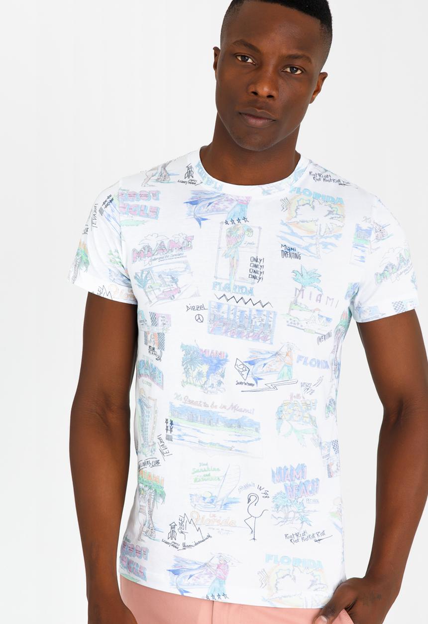 Diesel  - T- Diego - MS Yoko T-Shirt White