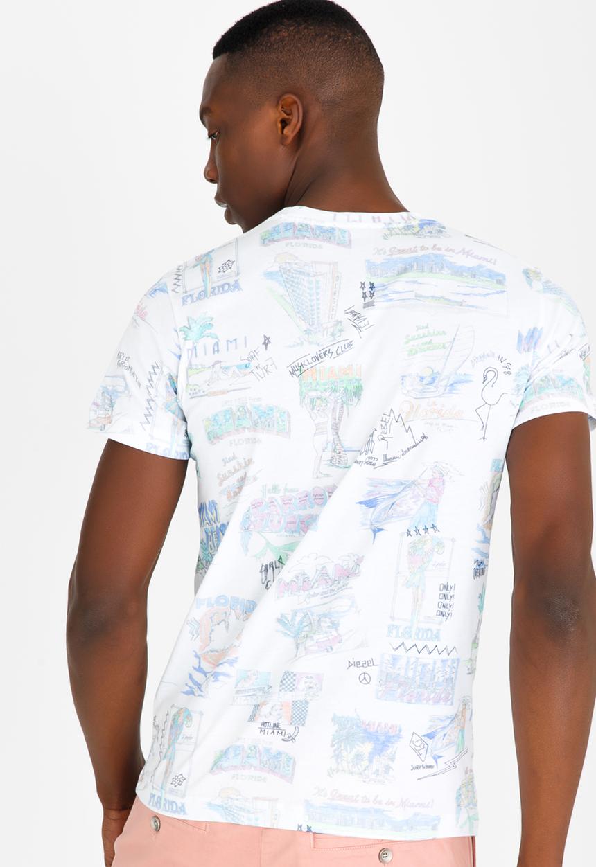 Diesel  - T- Diego - MS Yoko T-Shirt White