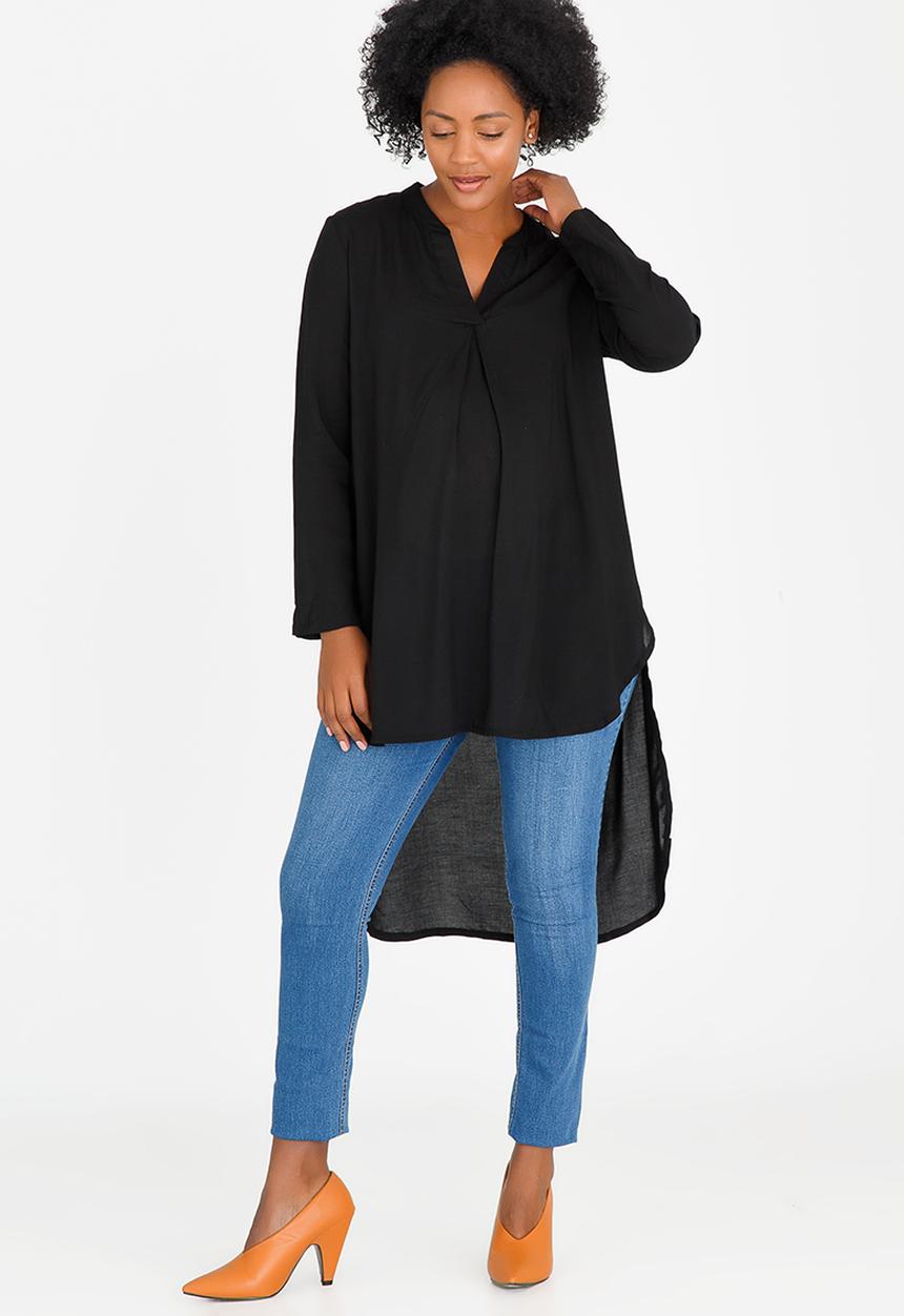 edit Maternity - Longer Length Shirt Black