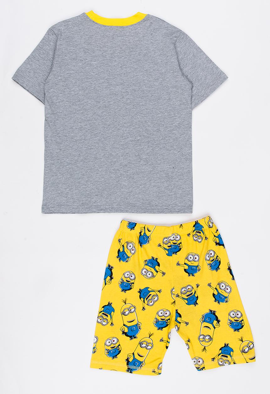 Pop Candy - Boys Printed  PJ Set Grey