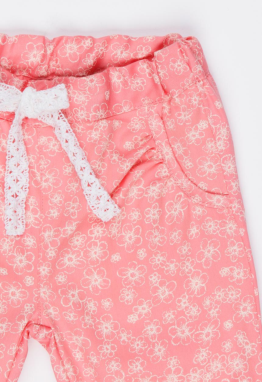Name It - Girls Printed Pants Pale Pink