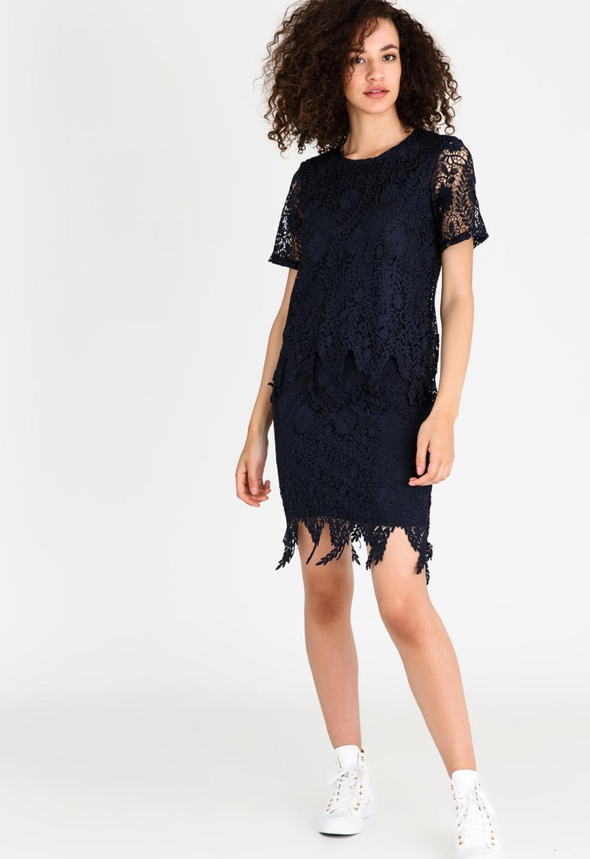 Vero Moda - Flora Lace Skirt Navy