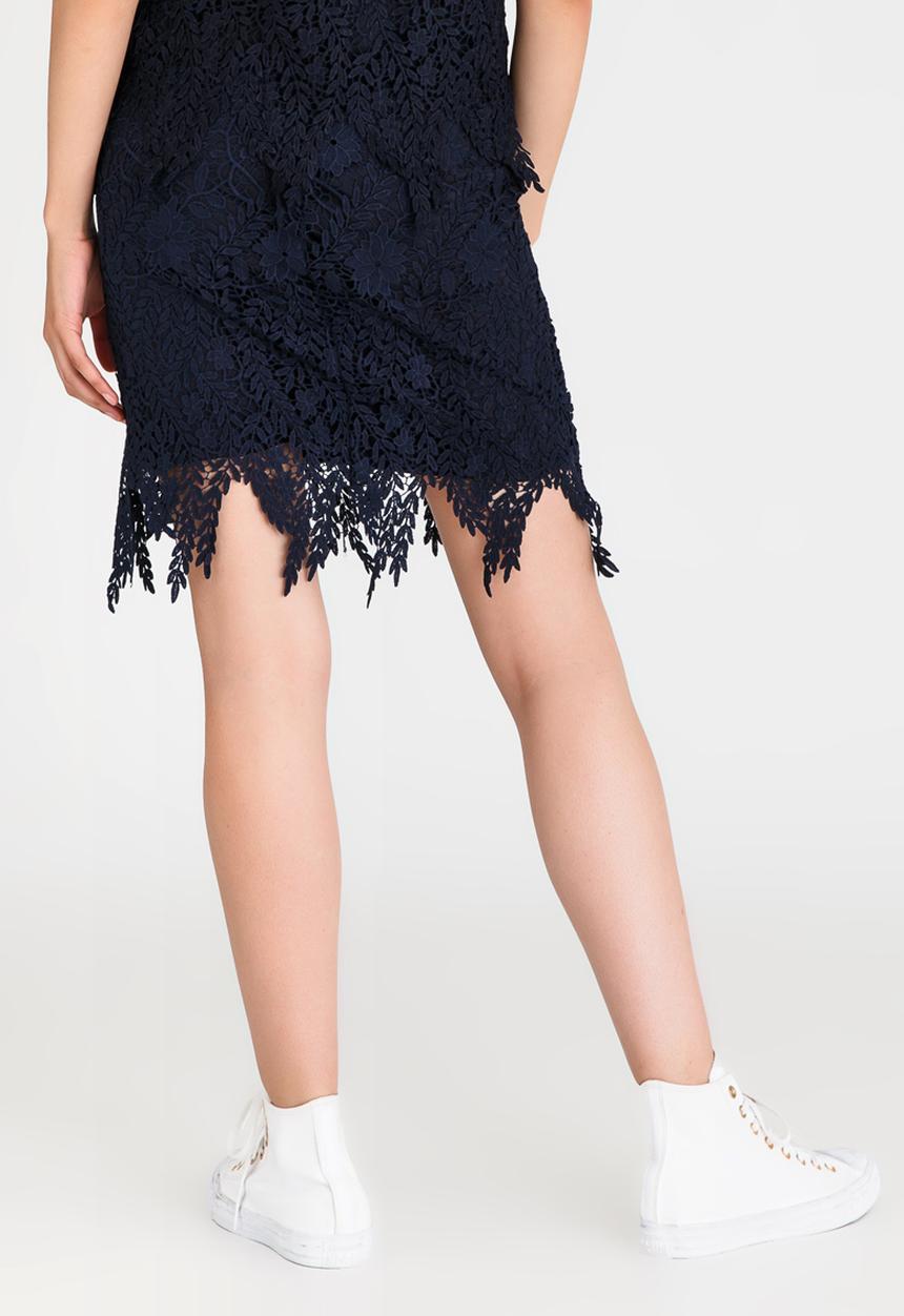 Vero Moda - Flora Lace Skirt Navy