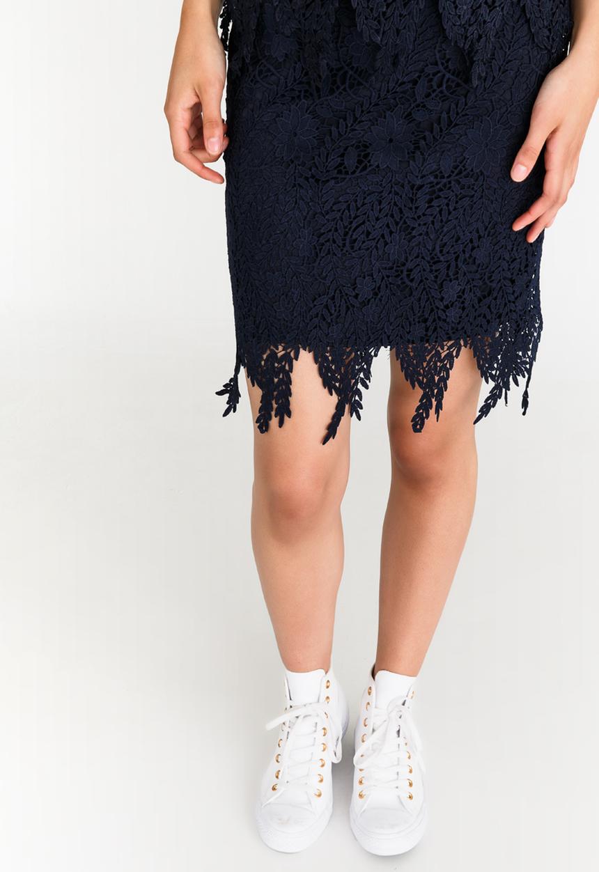 Vero Moda - Flora Lace Skirt Navy