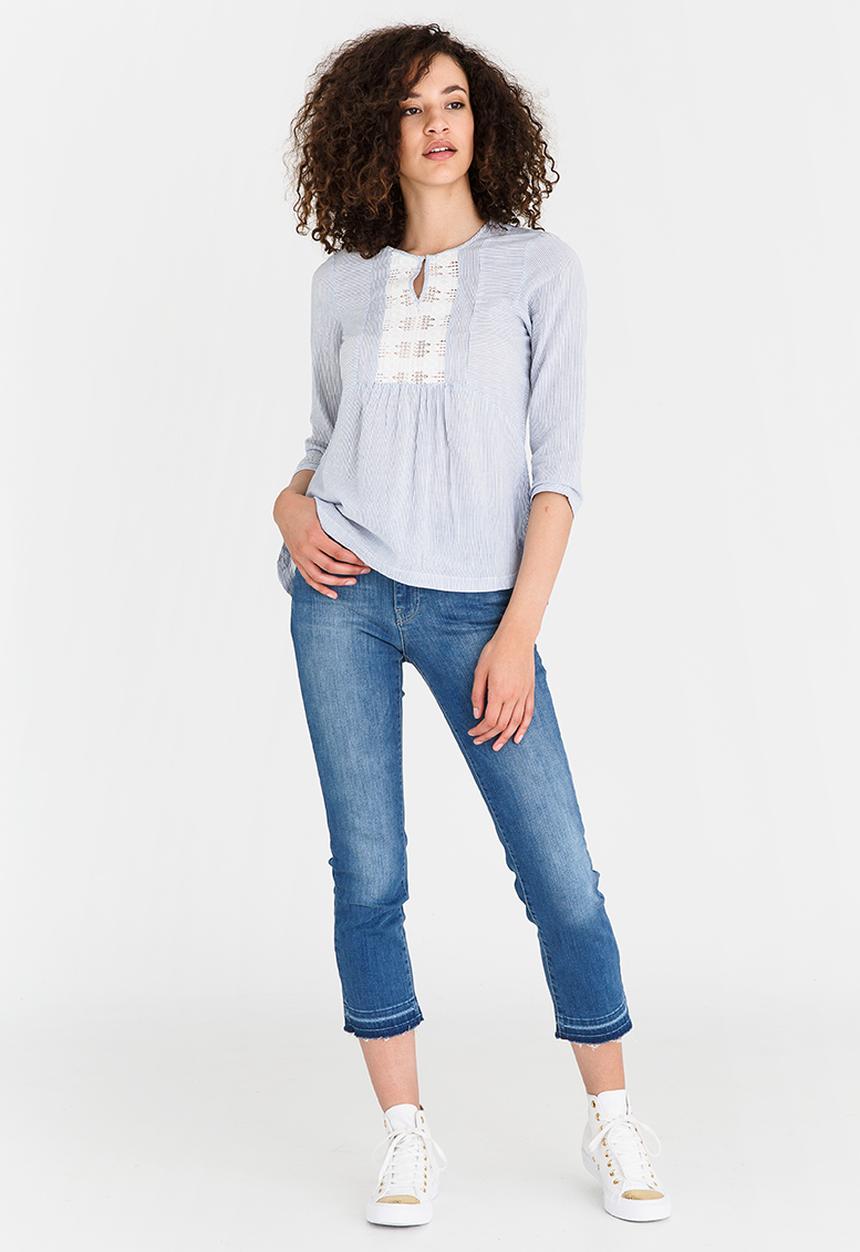 Vero Moda - Abby 3/4 Sleeve Top Pale Blue