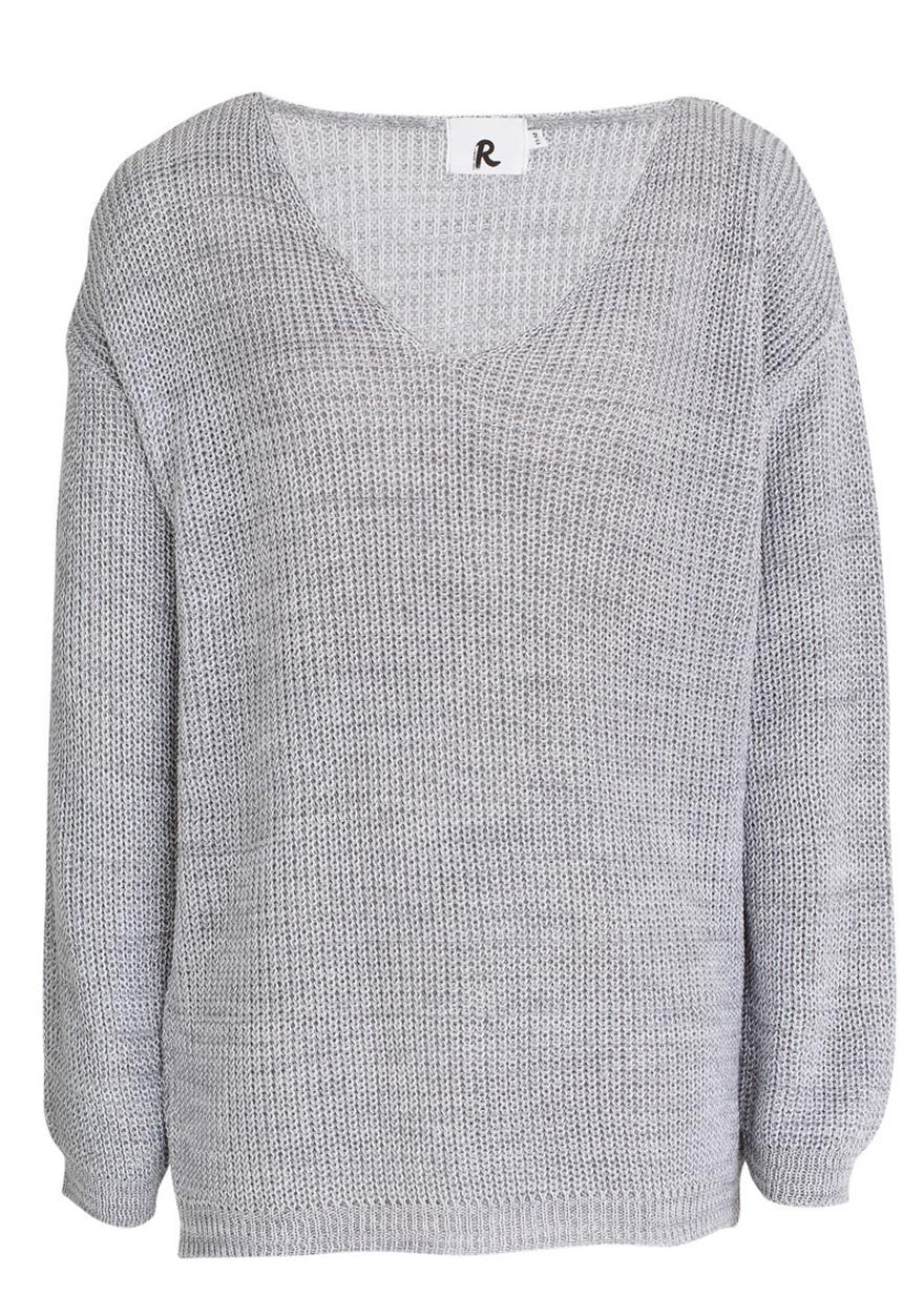 Rebel Republic - Light Weight Sweater Pale Grey