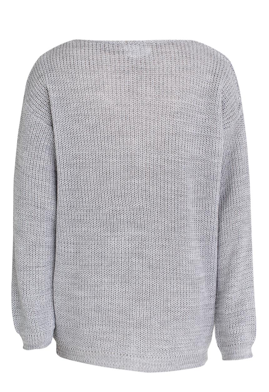 Rebel Republic - Light Weight Sweater Pale Grey