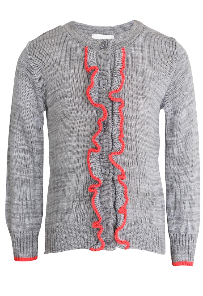 See-Saw - Cardi with Frill Detail Multi-colour