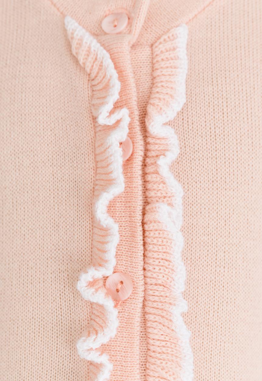 See-Saw - Cardi with Frill Detail Multi-colour