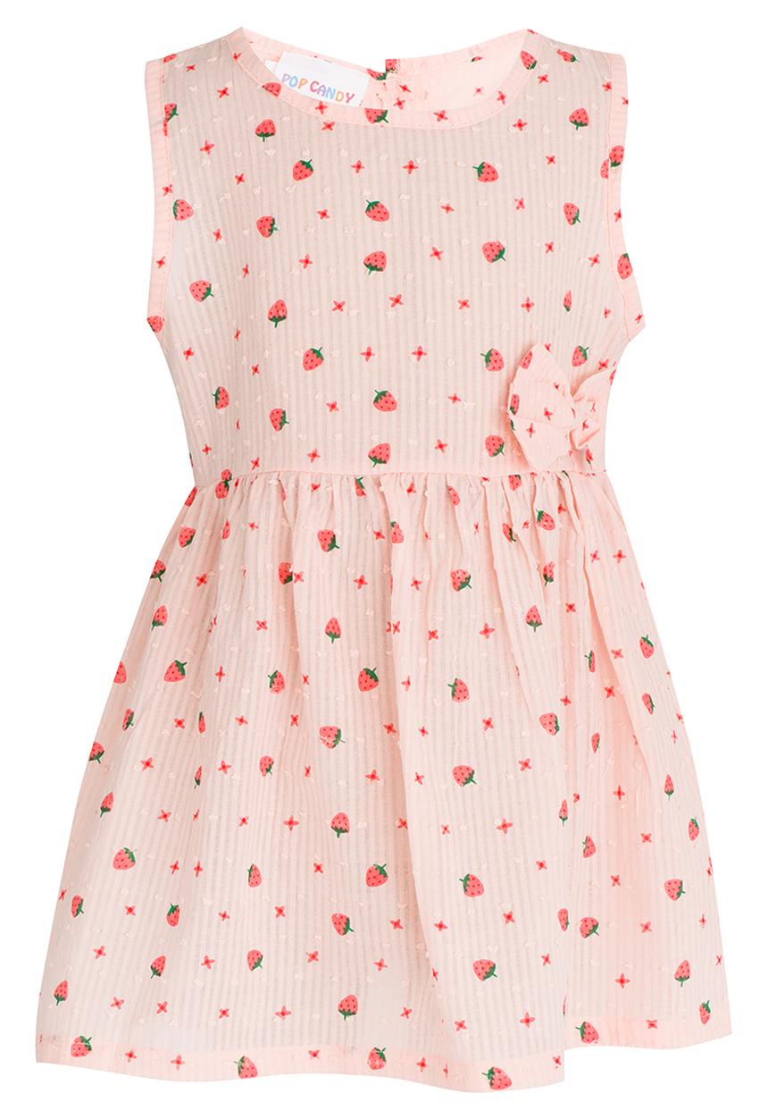 Pop Candy - Printed  Dress Pale Pink