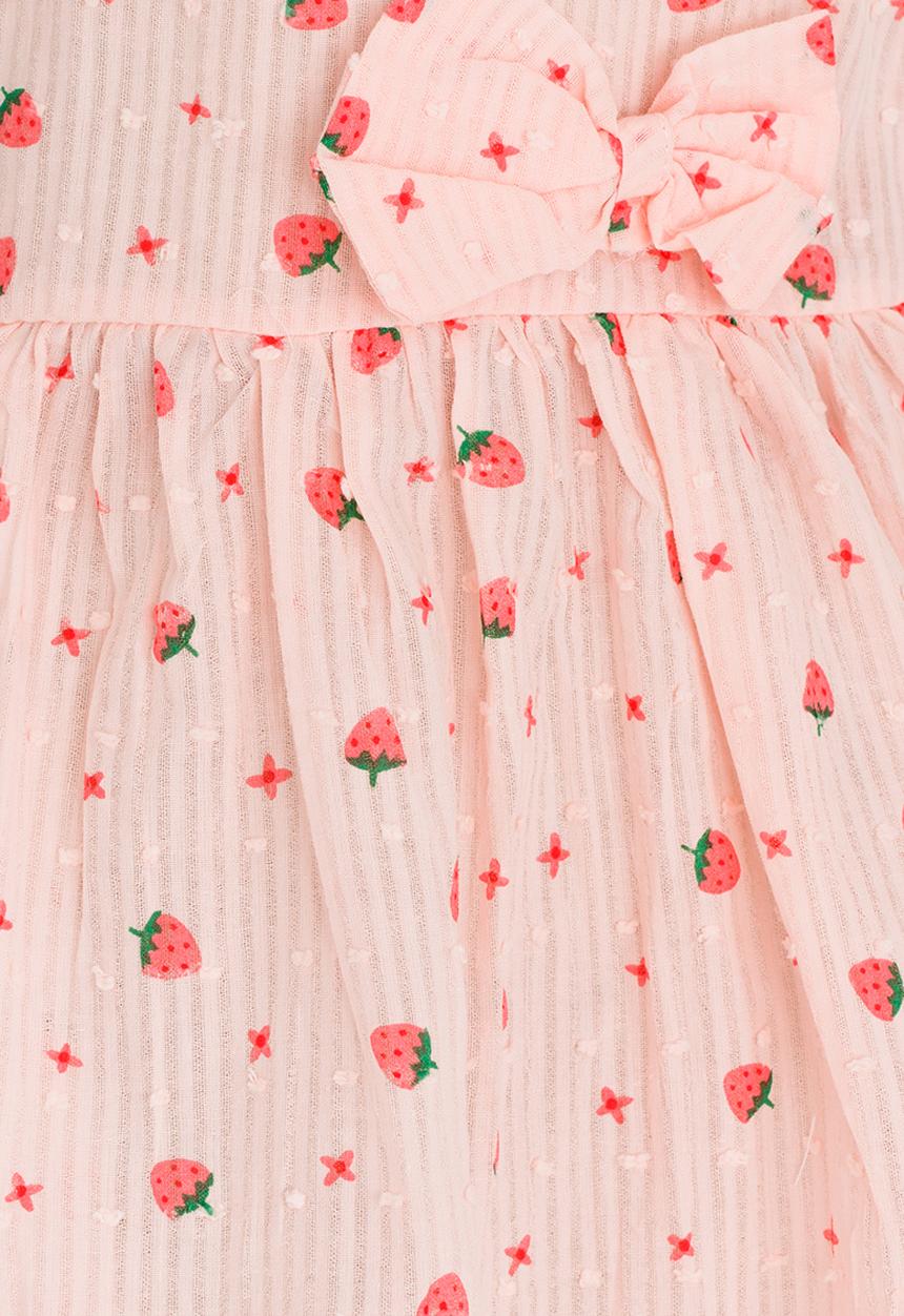 Pop Candy - Printed  Dress Pale Pink