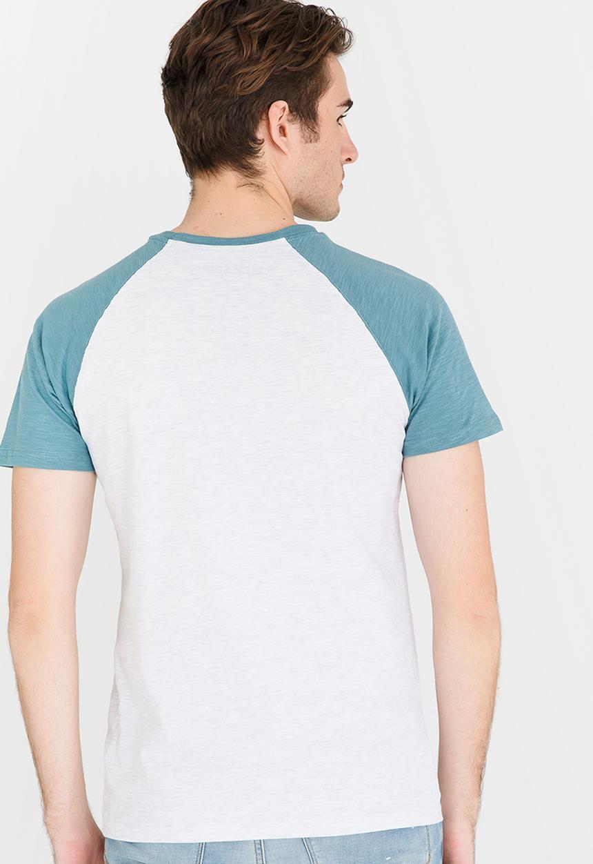 JEEP SPIRIT - Raglan Printed Tee Blue