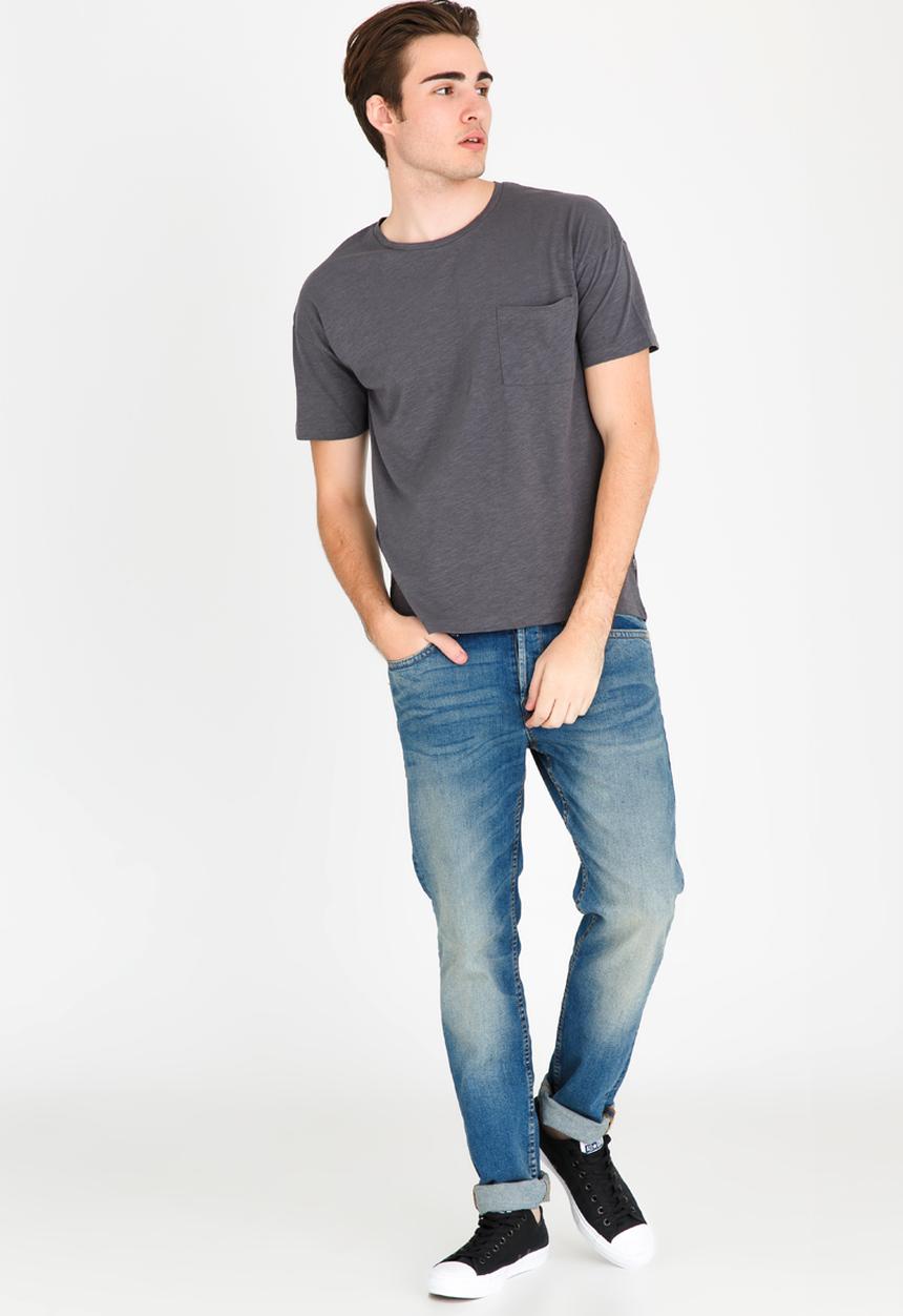 Only & Sons - Semuel Reg Drop Shoulder Tee Dark Grey
