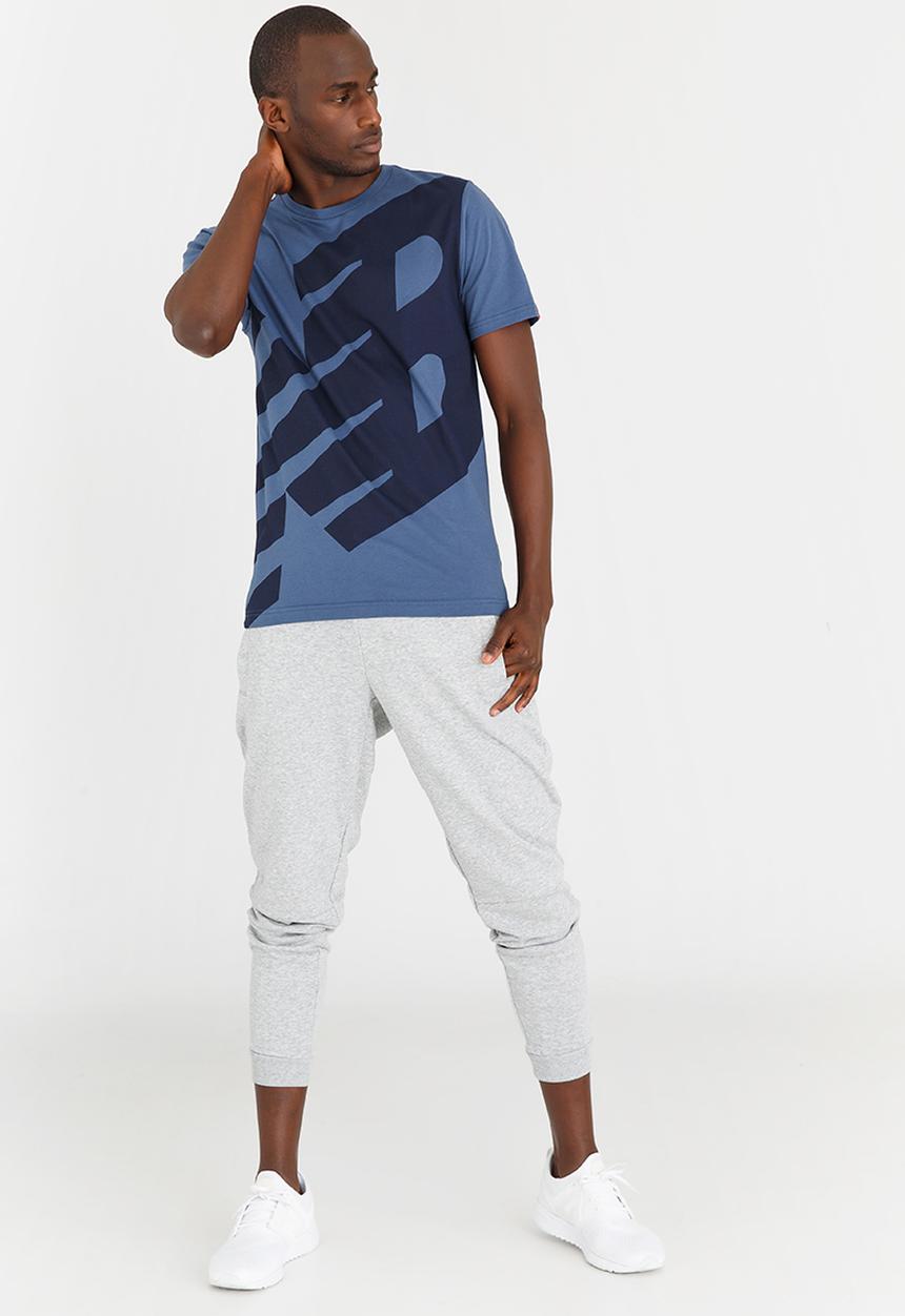 New Balance  - Essentials Logo Tee Blue