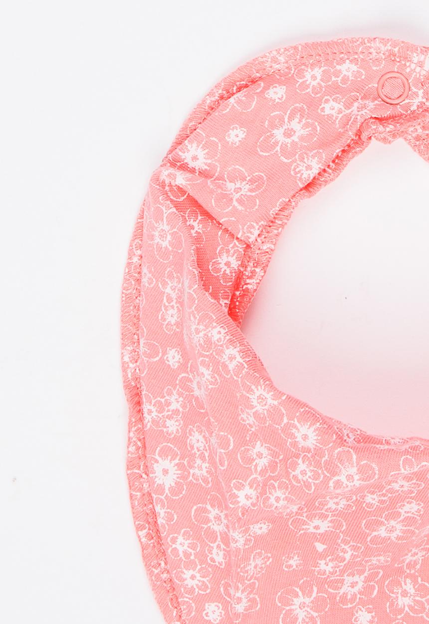 Name It - Girls Printed Bib Pale Pink