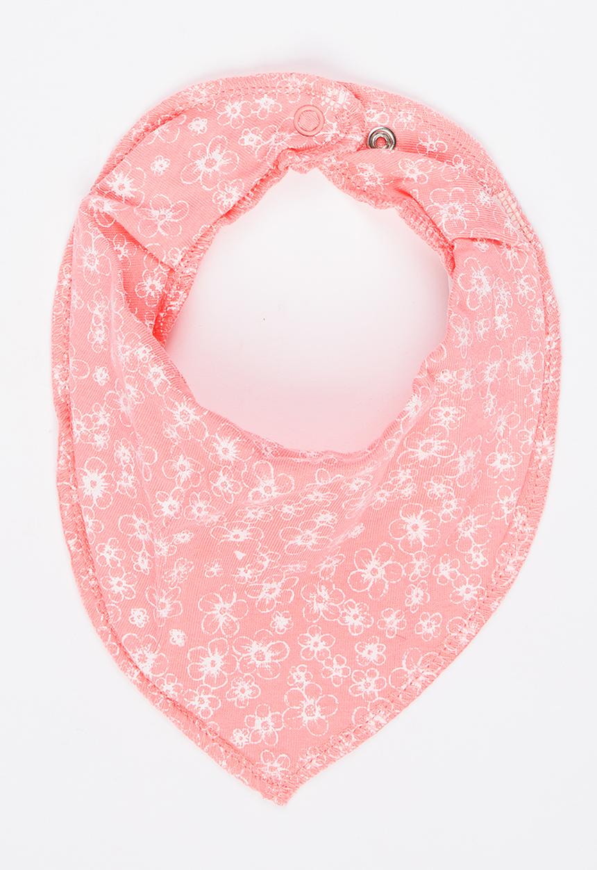 Name It - Girls Printed Bib Pale Pink
