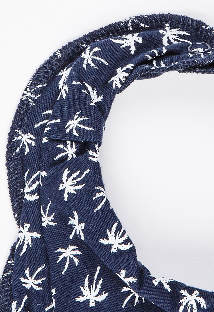 Name It - Girls Printed Bib Navy