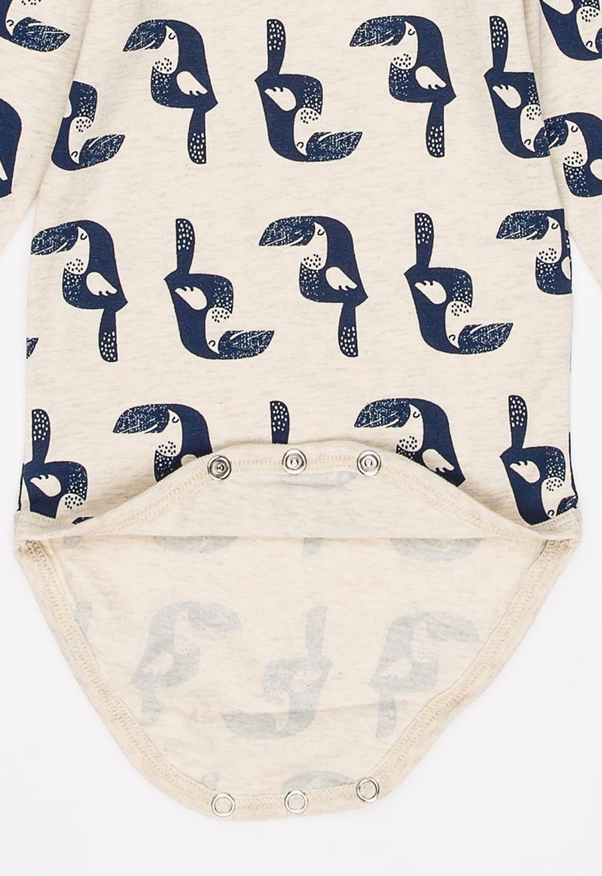 Name It - Printed Bodysuit Stone