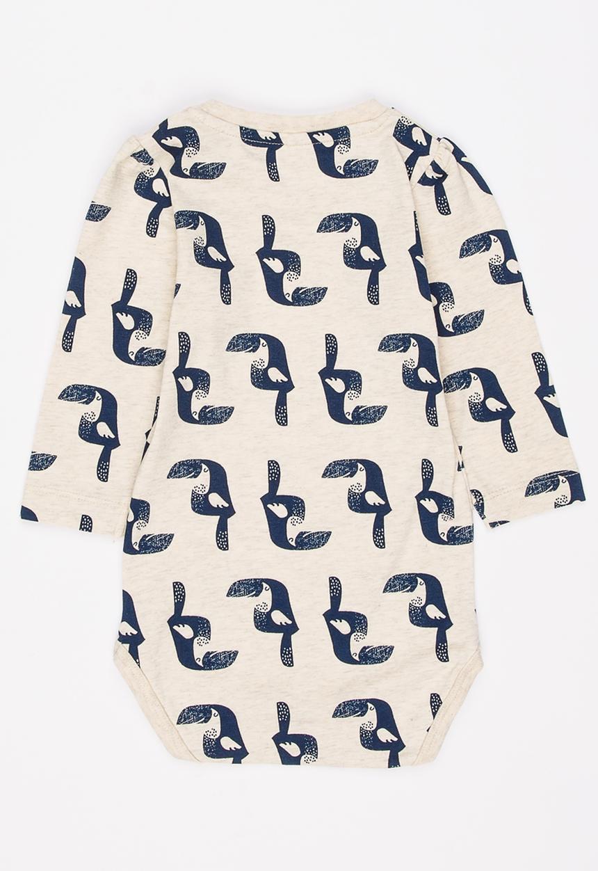 Name It - Printed Bodysuit Stone