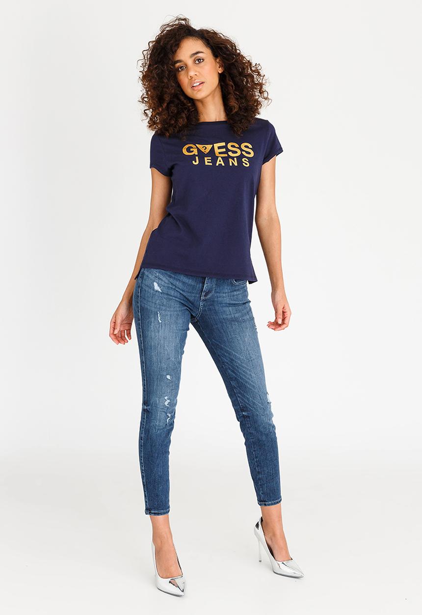 GUESS - Guess Short Sleeve Guess Tee Dark Blue