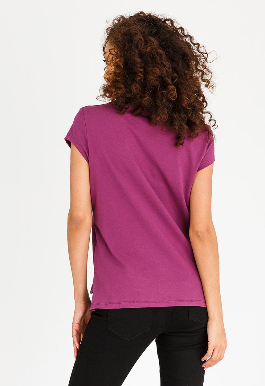 GUESS - Guess Short Sleeve Guess Tee Dark Purple