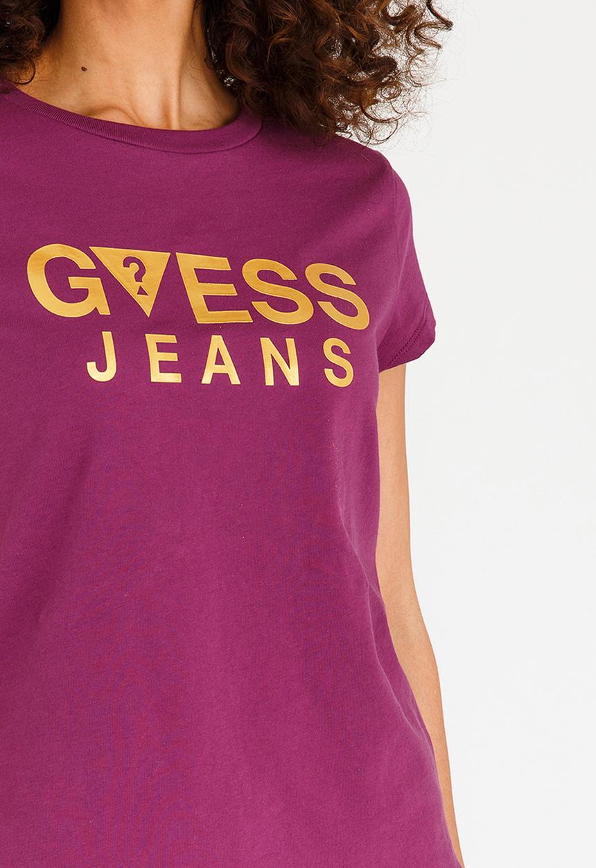 GUESS - Guess Short Sleeve Guess Tee Dark Purple