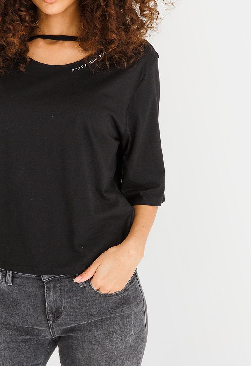 GUESS - Guess Sorry Not Sorry Tee Black