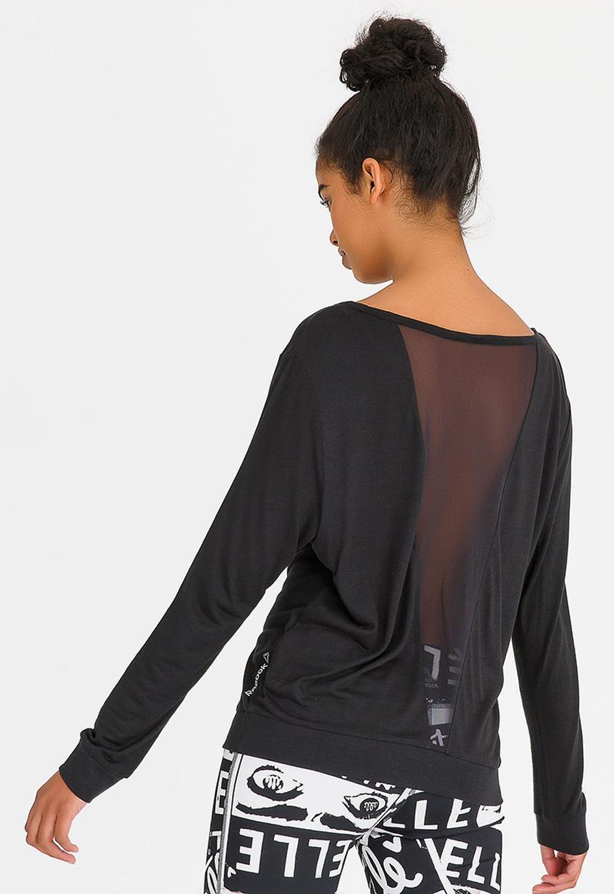 Reebok Classic - Training Mesh Longsleeve Tee Black