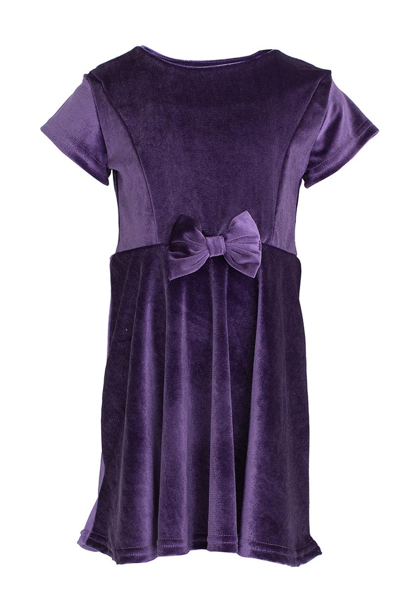 See-Saw - Velour Cap Sleeve Dress Dark Purple