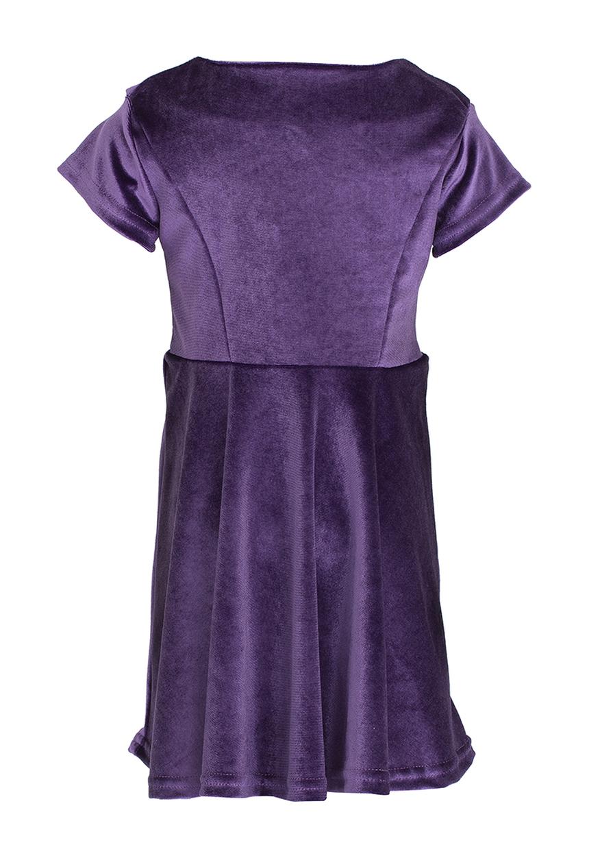 See-Saw - Velour Cap Sleeve Dress Dark Purple