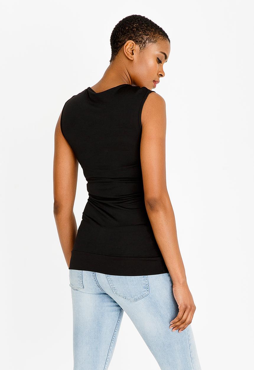 edit - Cut out detail cami - black