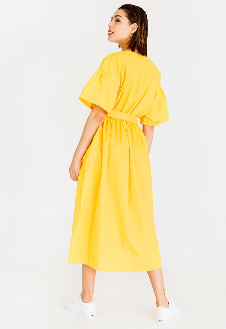 STYLE REPUBLIC - Fit And Flare Dress Yellow