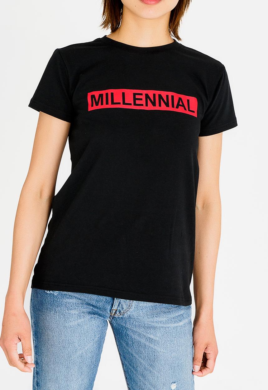 STYLE REPUBLIC - Millennial T-Shirt Black