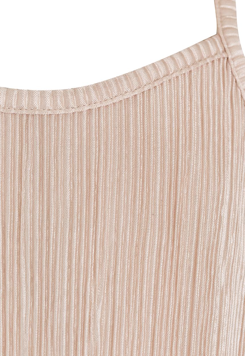 See-Saw - Metalic Layer Vest Gold