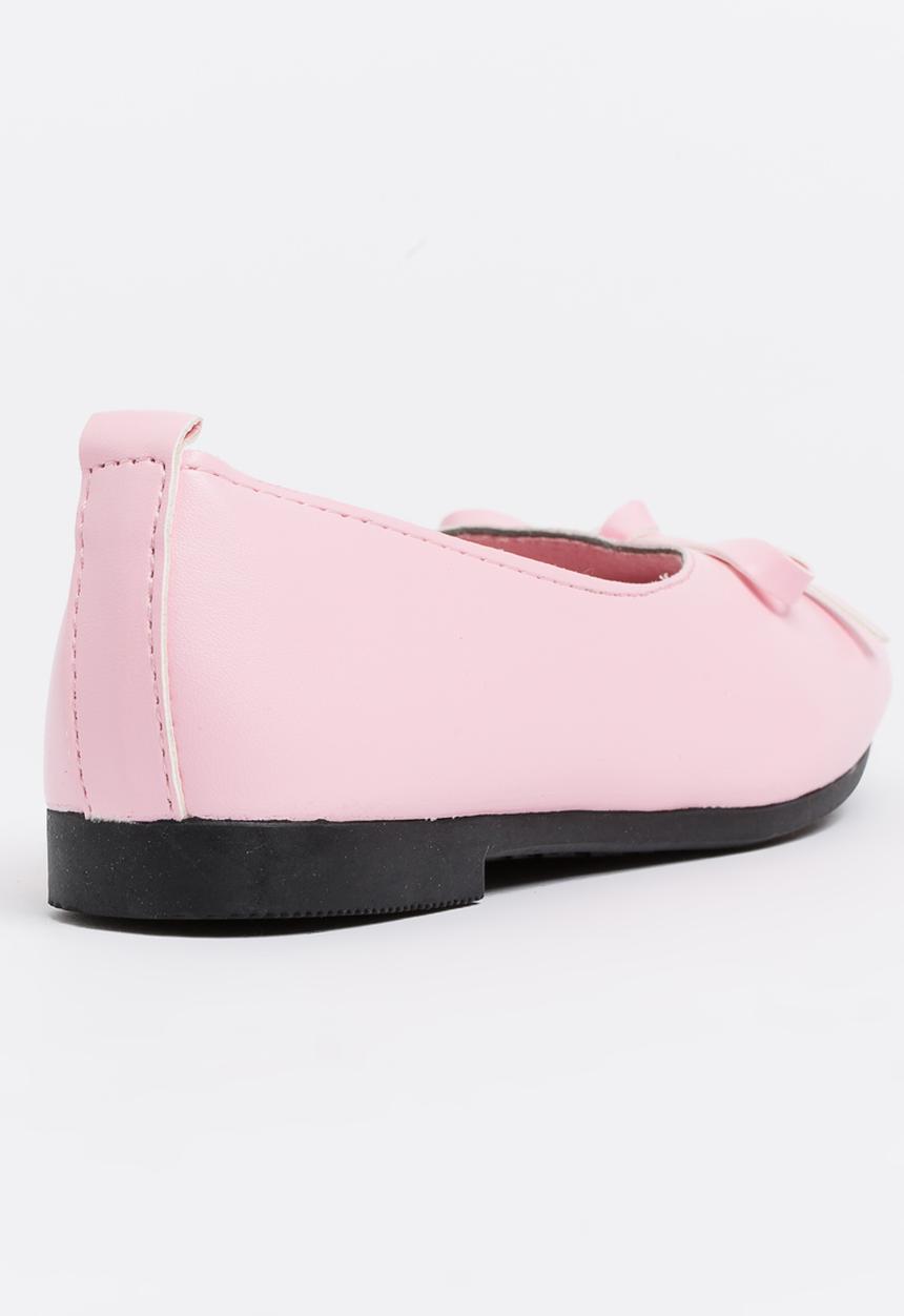 Pop Candy - Pumps with Bow Detail Pale Pink