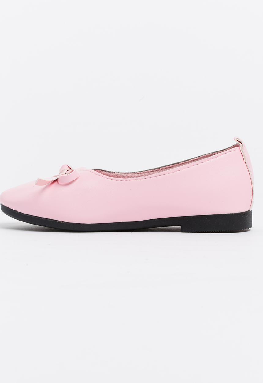 Pop Candy - Pumps with Bow Detail Pale Pink