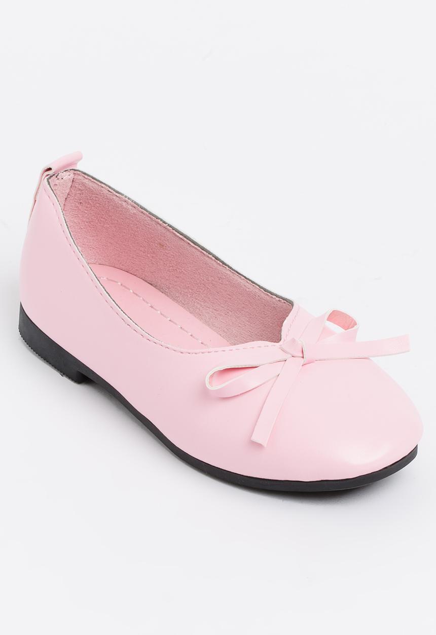 Pop Candy - Pumps with Bow Detail Pale Pink