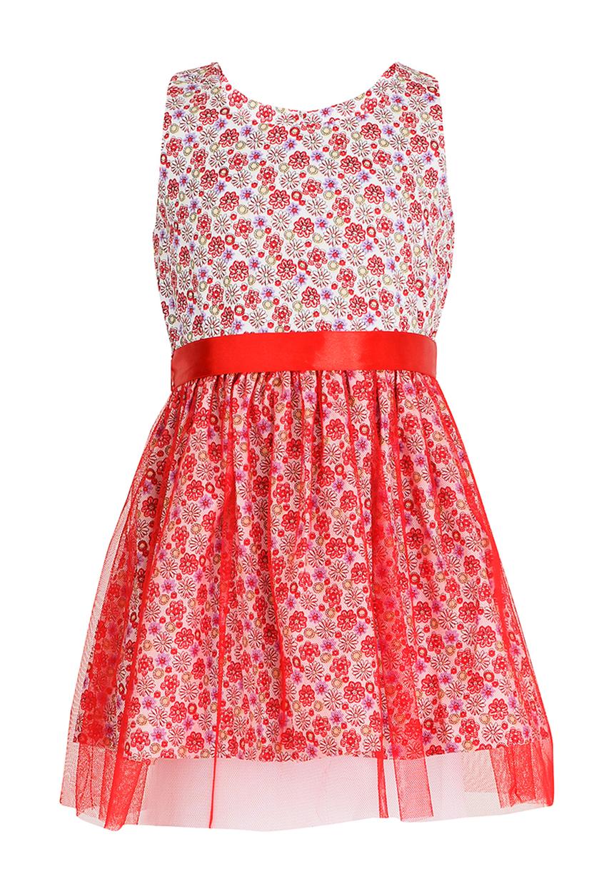 See-Saw - Mesh Overlay Dress Multi-colour