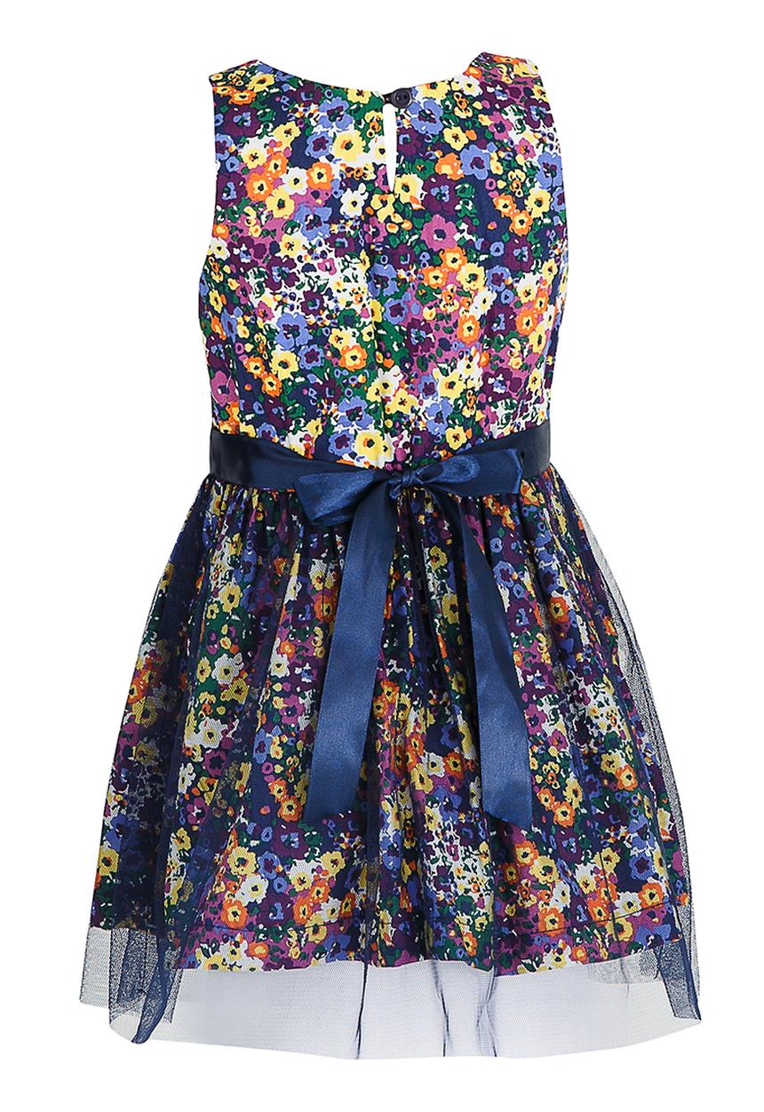 See-Saw - Mesh Overlay Dress Multi-colour